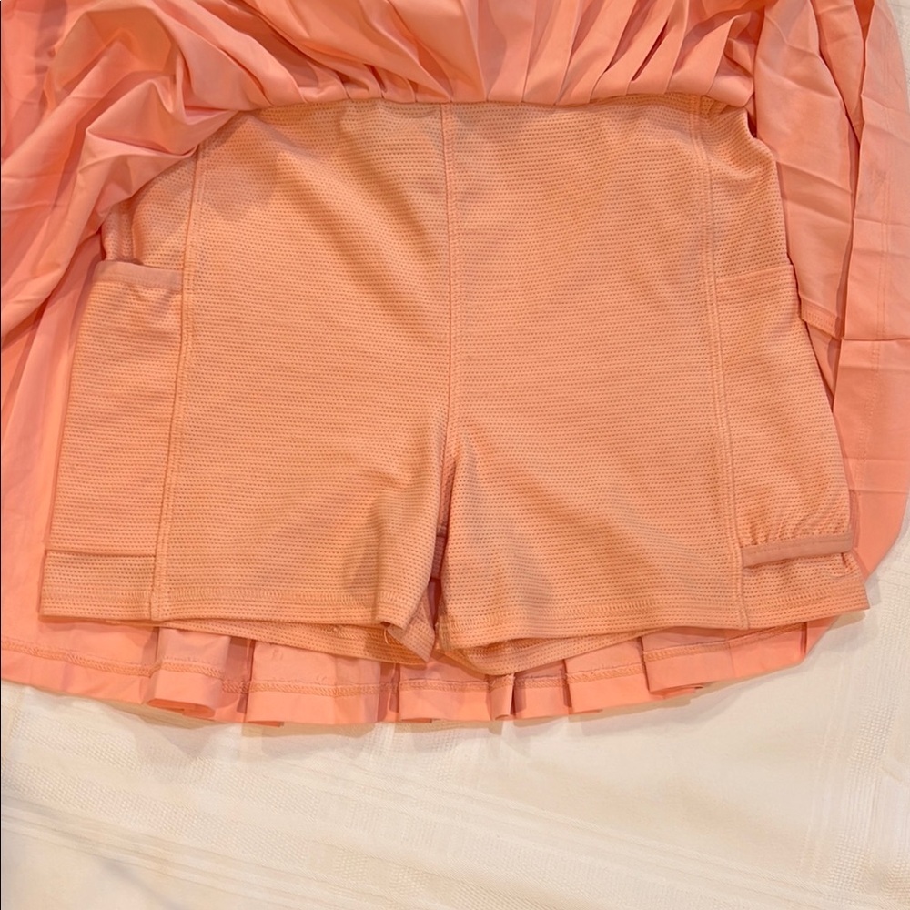 Athleta Orange Mini Skater Skirt - Picture 4 of 4